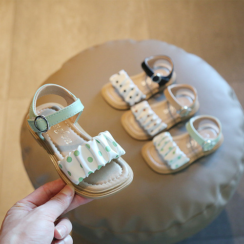 一件代发外贸婴儿鞋2023公主沙滩凉鞋0-1-6岁防滑女宝宝鞋批发潮3