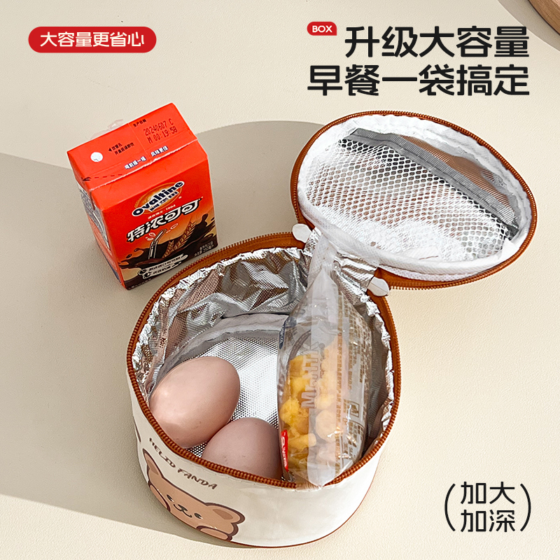 卡通保温包加厚铝箔早餐冬季班族带饭便当包便携手提大容量饭盒袋|undefined