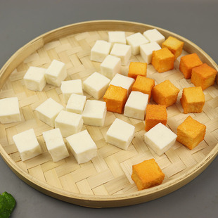 Simulation fish tofu model white tofu block simulation food model dried tofu fish tofu still life shooting props