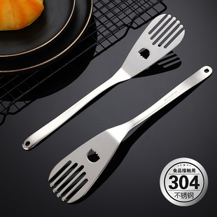 Factory Direct Supply multi-functional small spatula 304 stainless steel fried steak spatula baking egg cutting cake spatula