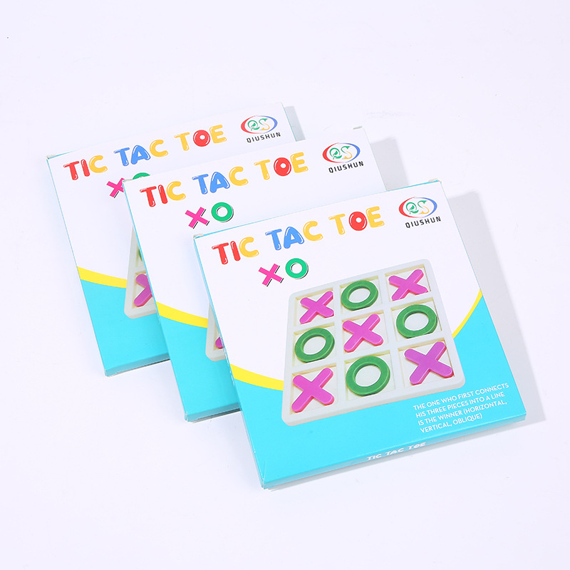 Cross-Border Melamine Material Jiugongge Xo Tic-Tac-Toe Kidsren's Educational Toys Early Education Training Logical Thinking Board Game Toys