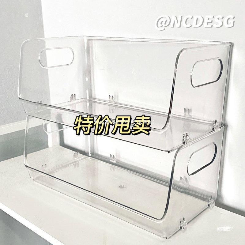 メーカータイプのデスクトップ収納ラック化粧品Tボックスオーガナイザーアクリル寮透明デスクトップ収納ボックス女性用収納|undefined