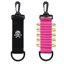 韩版新款高尔夫球魔术贴 骷髅双面悬挂手套魔术贴  高尔夫TEE夹