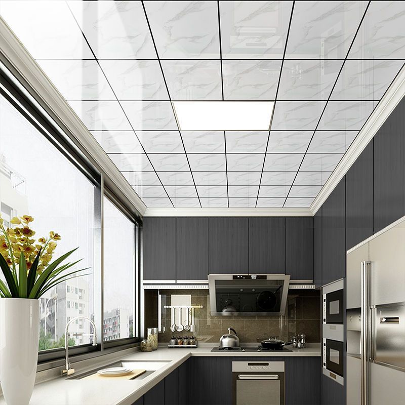 Techo integrado, fuelle de aluminio, sala de estar, techo secundario, comedor, baño, baño, cocina, material de techo, auto-instalación