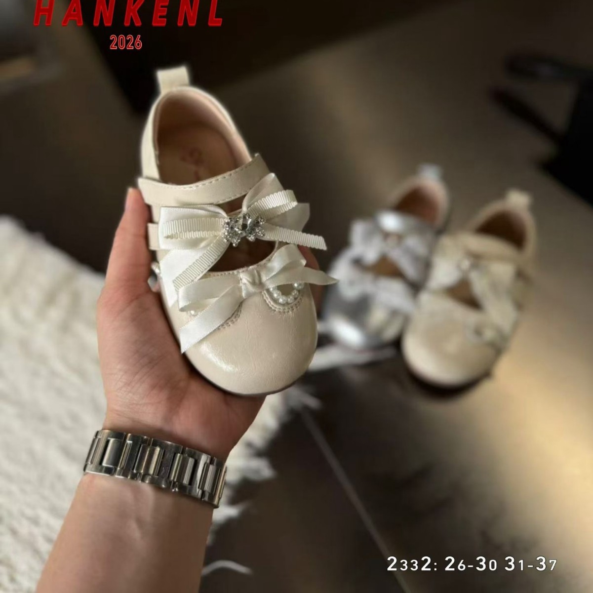 童鞋批发2026年儿童秋季新品韩版蝴蝶结时尚洋气小女孩公主小皮鞋