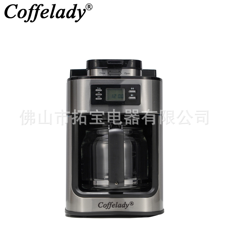 Coffelady hogar automático molinillo de granos café en polvo de café de doble uso dos en una máquina de café