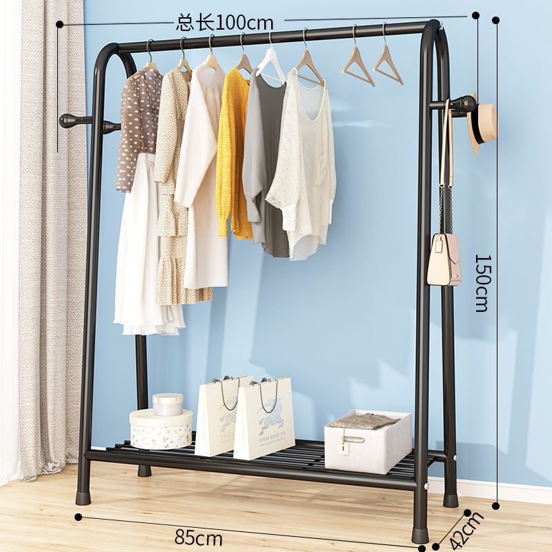 100cm-black [단일 레이어 그물 + 코트 후크]].