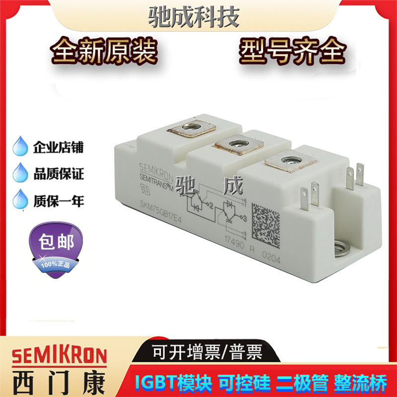 IGBT模块SKM75GB17E4H16 SKM75GD101D/121D全新 厂价供应欢迎咨询