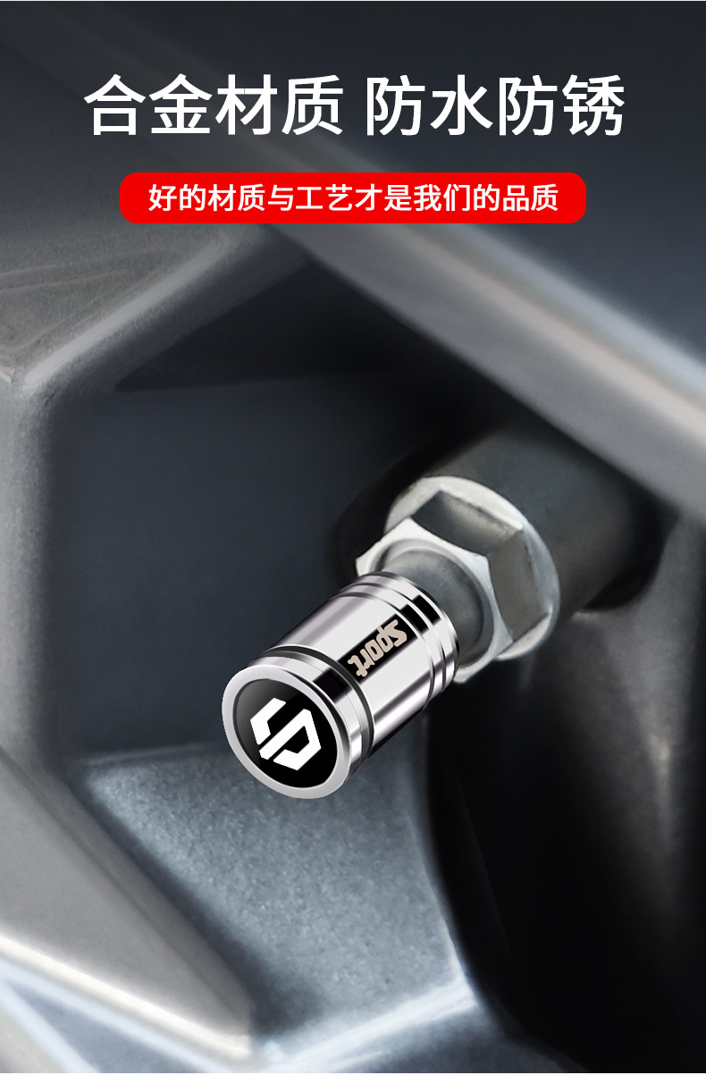 Suitable for zero-run C01/T03/S01/C11 tire valve cap anti-theft valve core cover metal dust cover