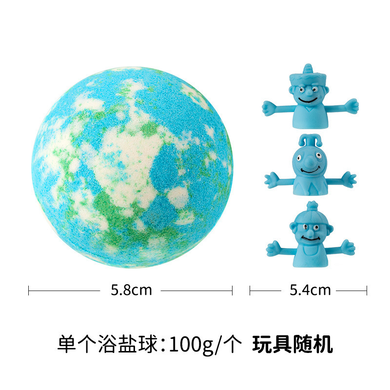 国境を越えた指セット玩具バス塩ボール100gの指が子供の入浴用品精油SPAバスボールを着ている|undefined