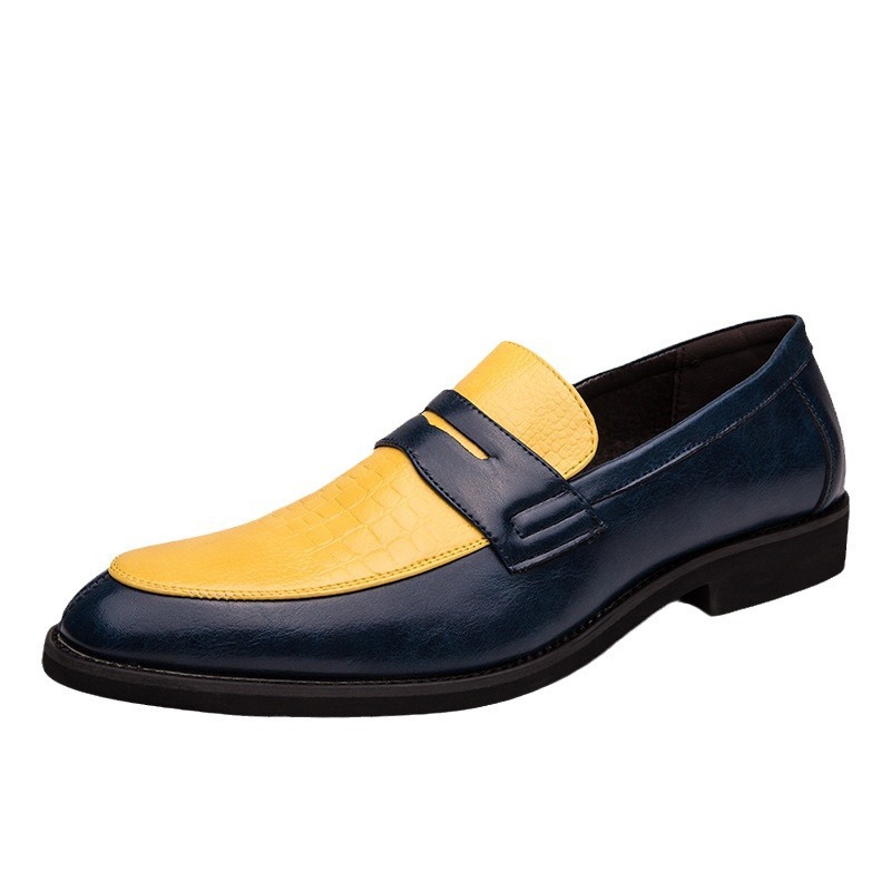 Comercio exterior hombre británico zapatos de hombre puntuales zapatos de altura casuales nuevos zapatos de cuero grandes de moda transfronteriza con suela gruesa