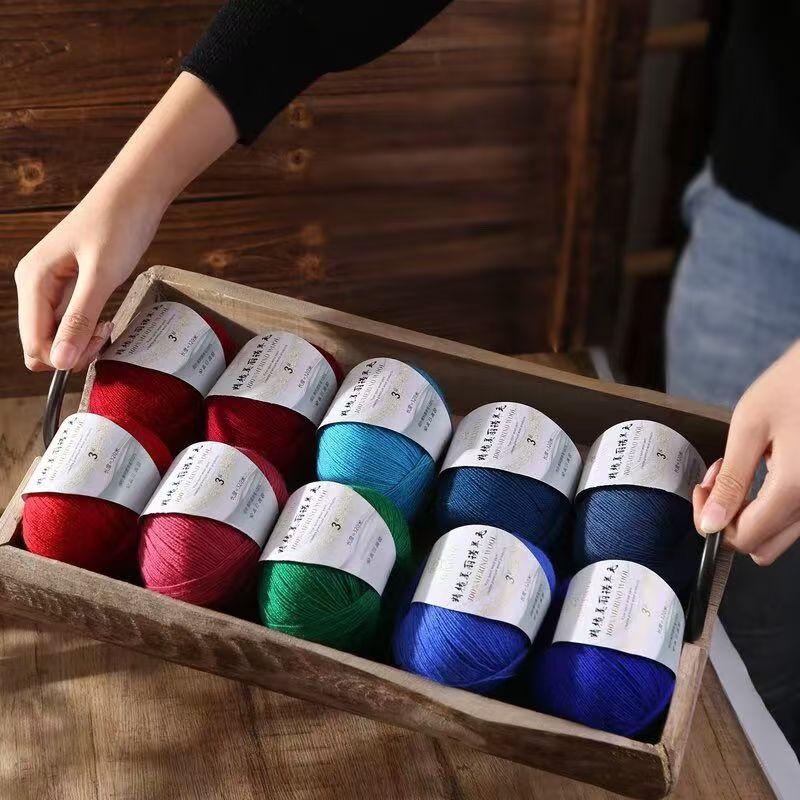 美丽诺羊毛手编毛线正品手工羊绒编织diy围巾毛衣外套帽子粗线团