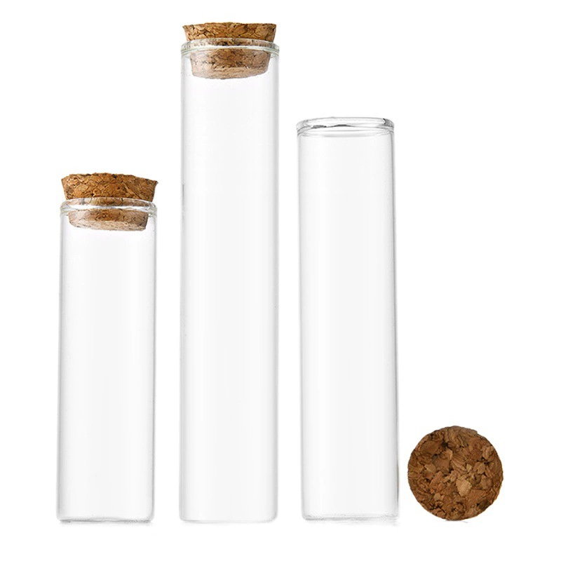 Бутылка-пробирка из пробкового дерева диаметром 25 мм для сухоцветов, ваза для цветов, упаковка для золотистого нитевидного гриба, бутылка для флоуэр-чая, бутылка для конфет, бутылка для хранения