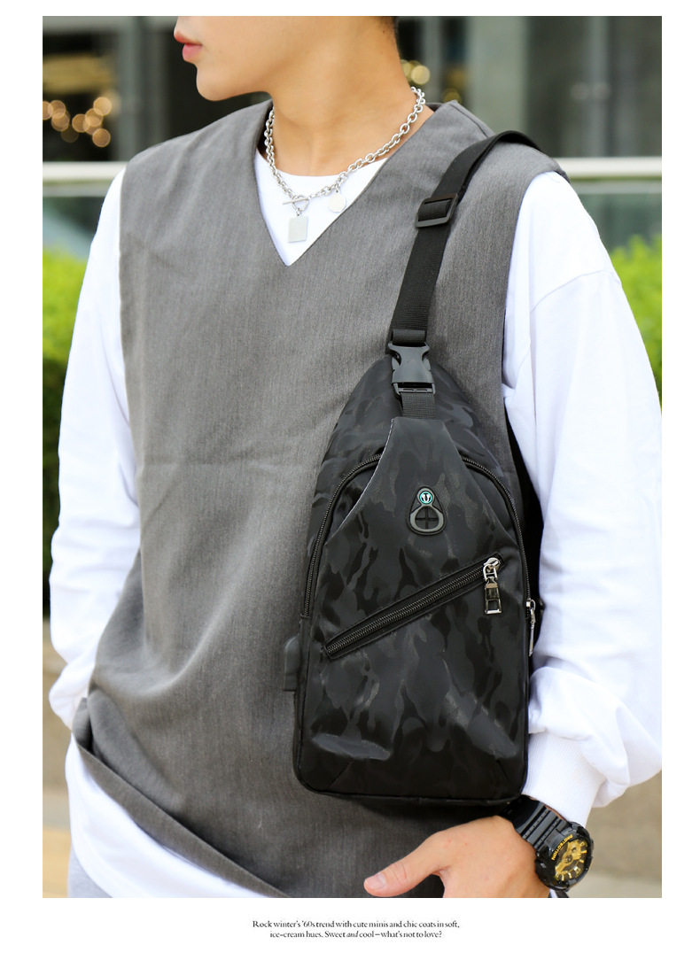 Vente en gros nouveau sac  bandoulire pour hommes de mode sac  bandoulire sac de poitrine de loisirs coren sac pour hommespicture24