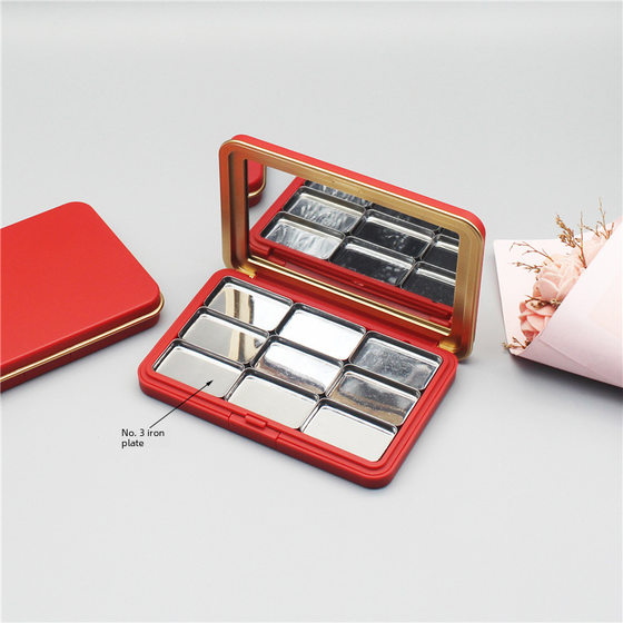 In stock matte red magnetic suction box No. MU-XL eye shadow lipstick storage box blush highlight concealer Nail Polish glue empty box