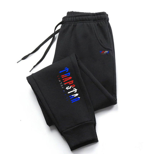 New Men's Casual Thick Padded Solid Color Large Size Running Fitness Trousers on AliExpress