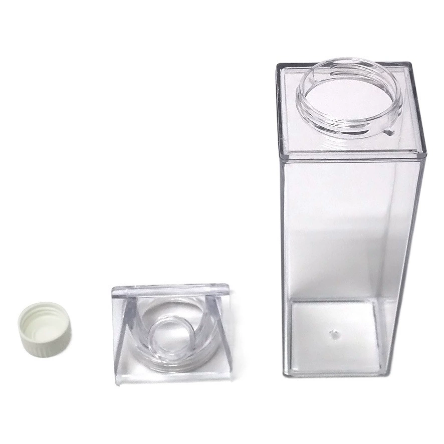 Квадратная молочная онлайн популярная мульти-Спецификация квадратная чашка Горячая продавая пластичная чашка воды экспорт Amazon логотип коробка молока