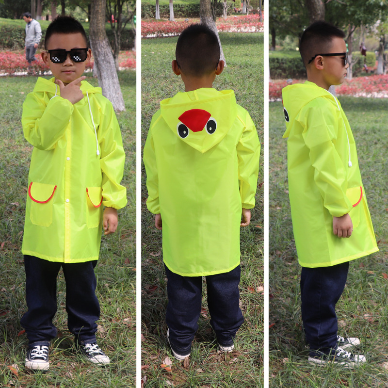 En forma de animal impermeable para niños Jardín de Infantes Escuela primaria femenina Bebé Niños grandes Niños todo el cuerpo engrosado poncho niños y niñas
