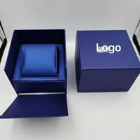 Коробка для часов Коробка для часов Swarovski квадратная синяя упаковочная коробка Коробка для хранения полный набор подарочная коробка