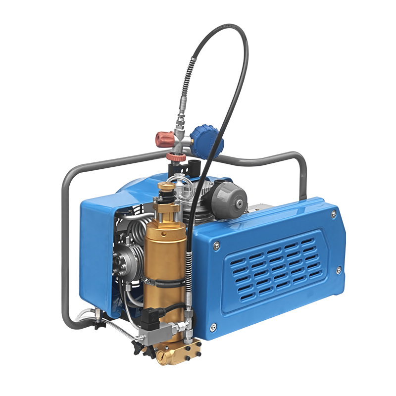 Breathing air filling pump 30MPa high-pressure air compressor with automatic start-stop function, 380V 50Hz