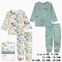 春秋款家居服婴幼儿童裤子T恤五件礼盒装宝宝休闲裤子T恤外贸代发
