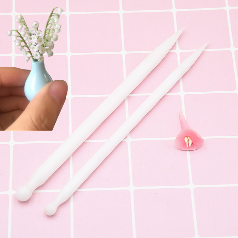 Resin Clay Mini Lily-of-the-valley Flower Art Cold Porcelain Bread Soil Ultra Light Clay Non-stick White Stick Texture Stick Soft Sharpable