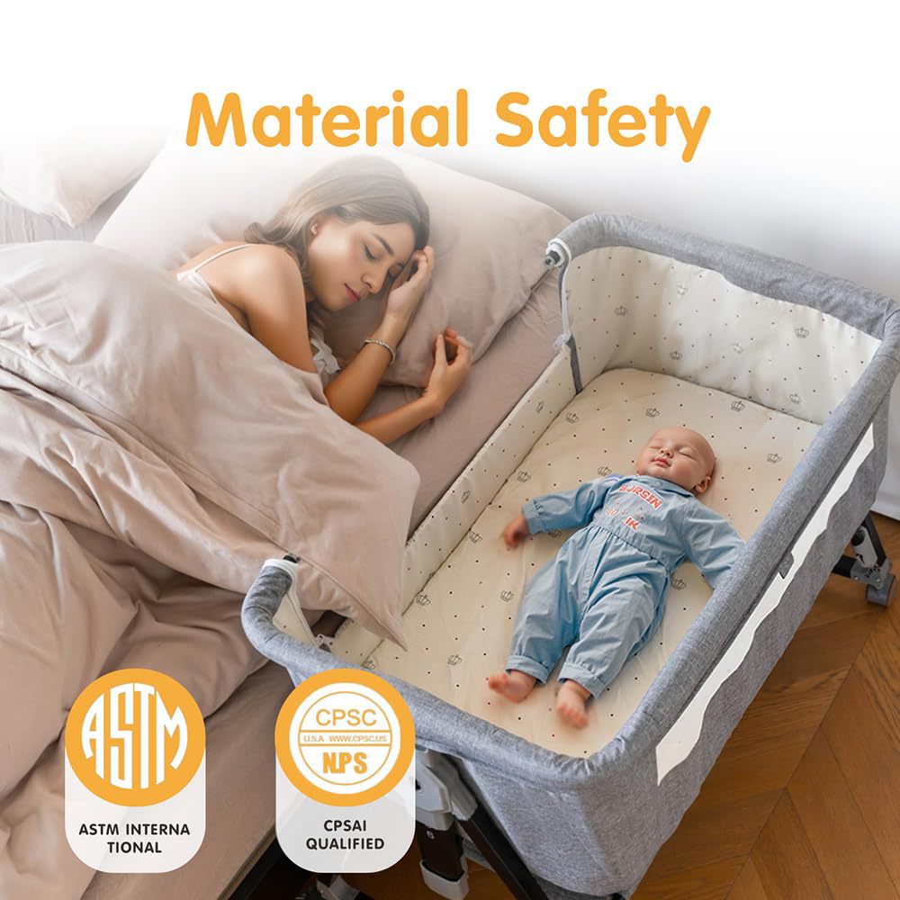 Cuna móvil Cuna portátil Cuna para bebé Cama plegable multifuncional bb Cama grande de costura para niños recién nacidos image 2