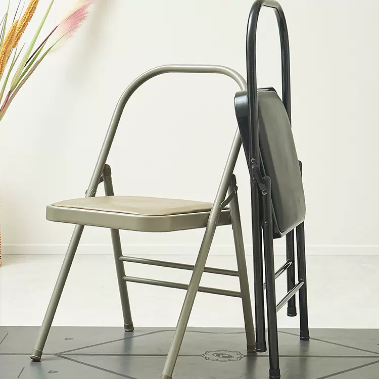 工厂批发折叠椅子休闲椅瑜伽椅子瑜伽倒立椅折叠瑜伽椅专业辅助椅