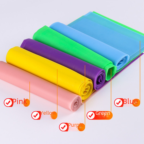 Cross-border supply 1.5-meter TPE yoga band resistance band for men and women elastic stretch band yoga extension band