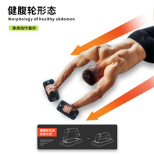 多功能俯卧撑支架工字型腹肌支撑架健腹轮健身产品运动器材厂家