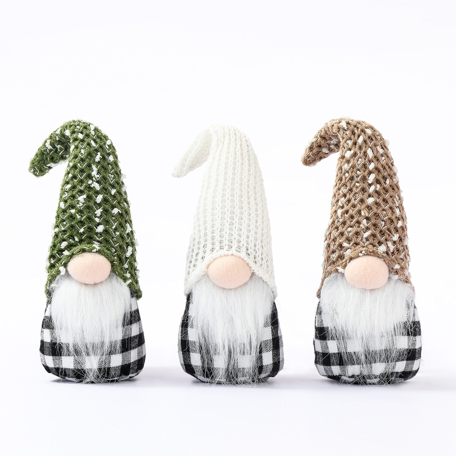 Transfronterizo nueva decoración de Navidad sombrero de lana de punto Rudolf muñeca regalo de los niños centro comercial decoración de la ventana