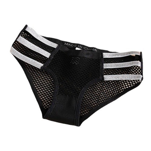 New Japanese style seamless underwear, mesh hollow sexy brick belt breathable and comfortable seamless pure cotton women's underwear