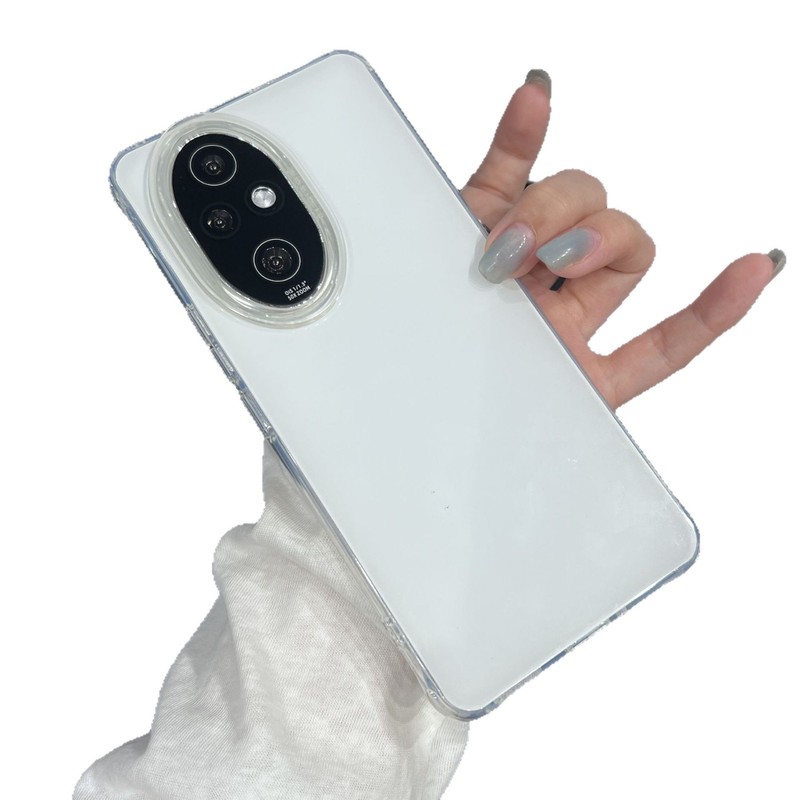 純白の二重層大穴シンプルで Xiaomi 15 携帯電話ケース Redmi K80 新しい高度な保護カバーに適しています|undefined