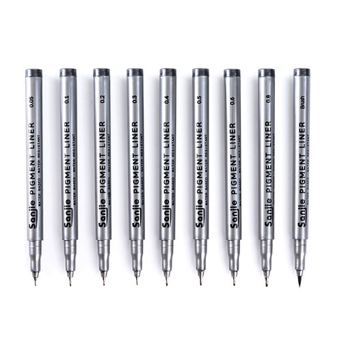 Special waterproof syringe pen for art, hand-painted syringe pen, hook stroke sketch pen, student hand-painted hook pen