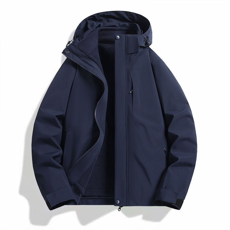 Outdoor Functional Jacket for Men and Women Mountaineering Rainproof Quick-Drying Three-In-One Removable Liner Windproof and Waterproof Jacket