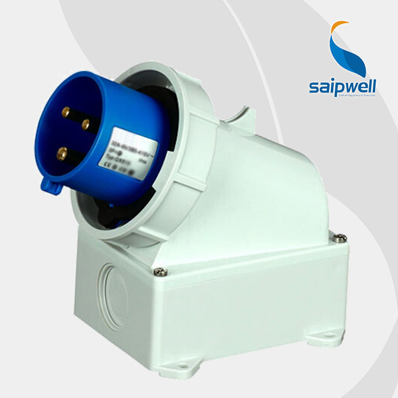 斯普威尔厂家直销SP-1006电缆接线耦合器 3P 32A明装固定式电源插