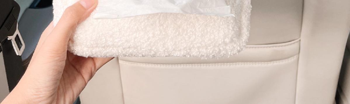 Car-mounted tissue box, cute cartoon hanging seat back tissue box, in-car armrest tissue box, multifunctional tissue pack