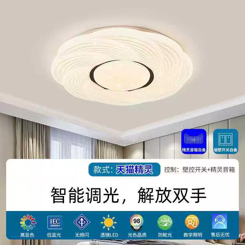 LED-лампа для крема, освещение комнаты, круглая потолочная лампа, умная звездная ночь
