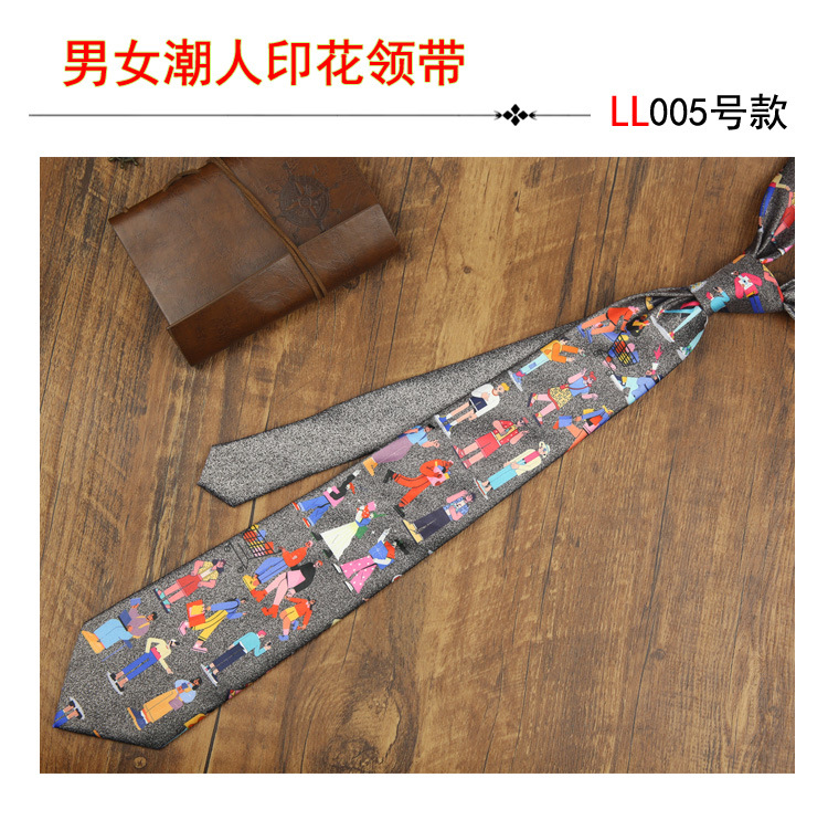Trajes de hombre corbata rendimiento casual impresión digital accesorios de moda hip hop corbata floral image 11