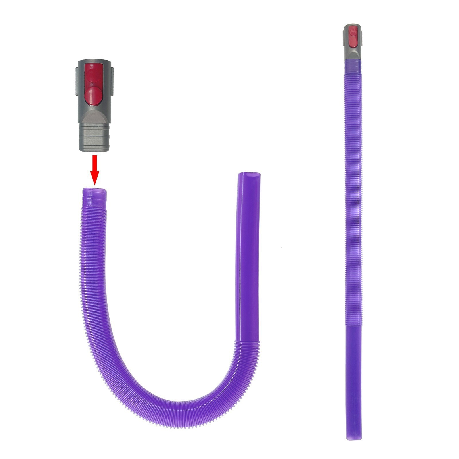 Aplicable Dyson aspiradora accesorios V11 V7 V8 V10 vacío de succión cabeza plana de succión de botón rojo de succión estrecha