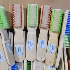 2元精品23CMは竹靴ブラシの木製洗濯ブラシを厚くして清潔な洗濯ブラシを1箱240個増やした