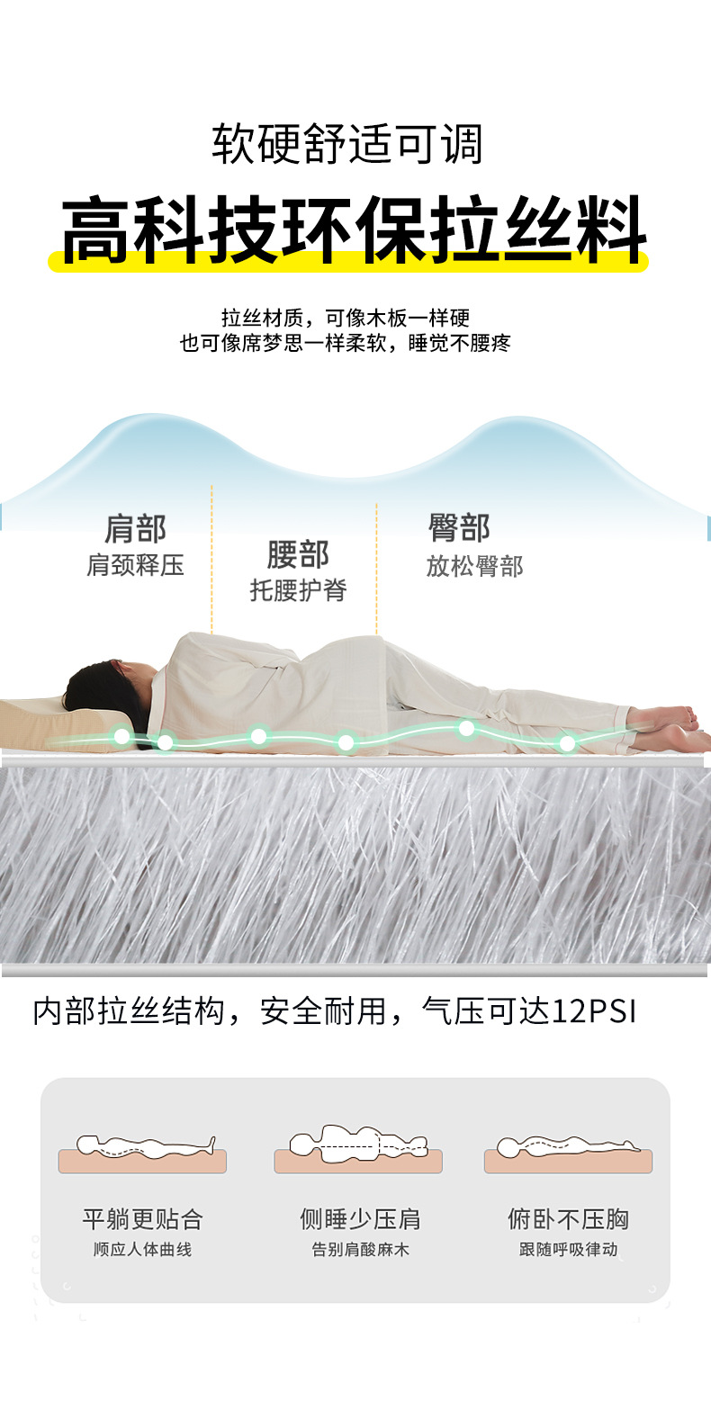 Xiaopeng P5 Car Inflatable Bed Thickeneded Sleeping Mat Travel Mattress Whole Car Sleeping Artifact Car Outdoor Inflatable Mat