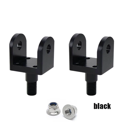 Suitable for Surron Light Bee and Tanli Accessories - Left and Right Pedal Brackets, Pedal Connection Brackets (Motorcycle pedals) - black
