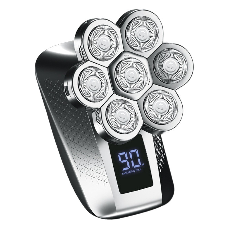 Afeitadora eléctrica de 7 cuchillas, cuerpo completo, pantalla digital, fábrica al por mayor