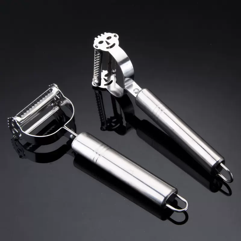 不锈钢削皮刀 笑脸削皮器 家用瓜刨 厨房刨丝器 双头水果刮皮器