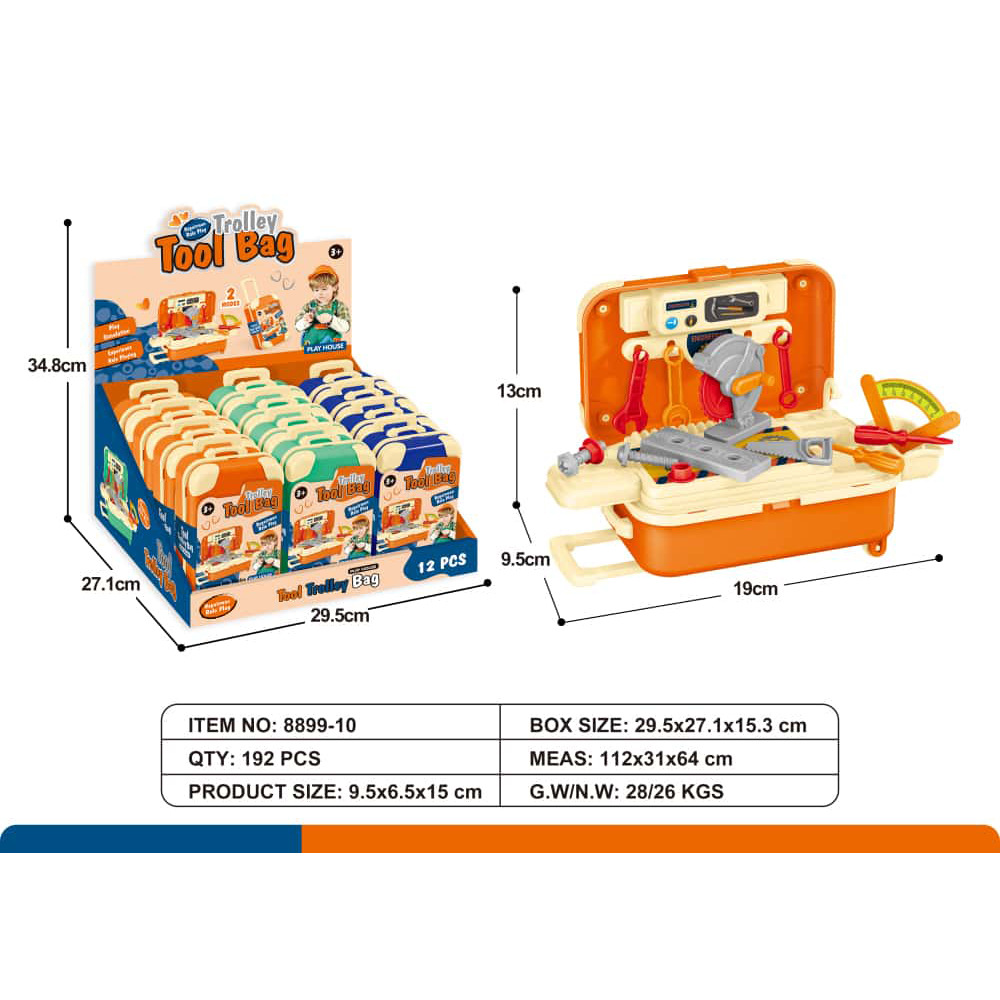 Simulación de cubiertos de cocina casera almacenamiento de niños mini palanca de tracción maleta de viaje bebé puzzle niñas juguetes para niños