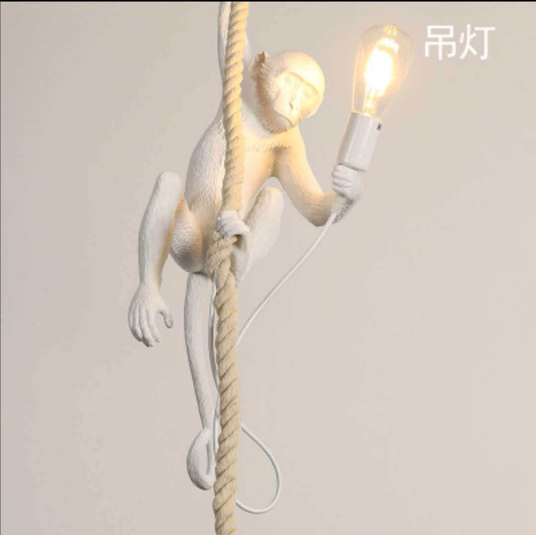 Personalidad creativa industrial viento mono lámpara restaurante habitación de niños tienda de ropa ventana mono lámpara de pared lámpara de escritorio