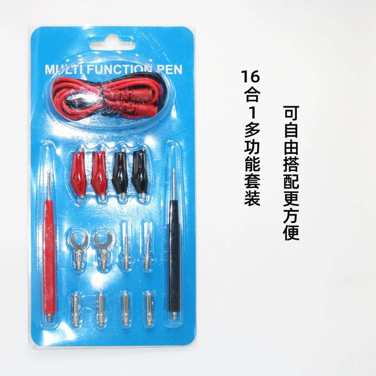 Многофункциональный комбинированный Тестовый Кабель 16-в-1 Банановый штекер Универсальный измеритель тестовая линия мультиметр зонд