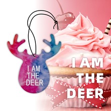 跨境车载香薰片创意汽车香水挂件车内清香装饰鹿持久固体香膏香片