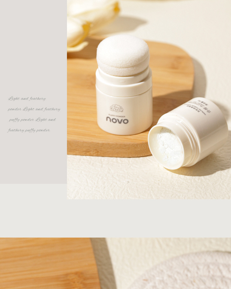 NOVO's light, feathery, voluminous powder is a must-have for oil control and voluminous hair. It can remove oil from hair and bangs, creating an air-like feel. No need to wash for lazy people undefined